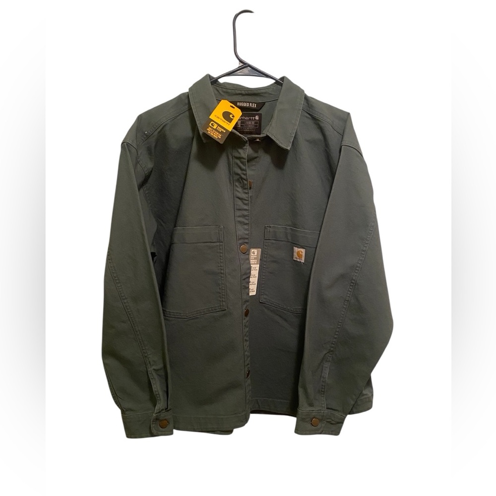 Carhartt Olive Green Canvas Work Jacket